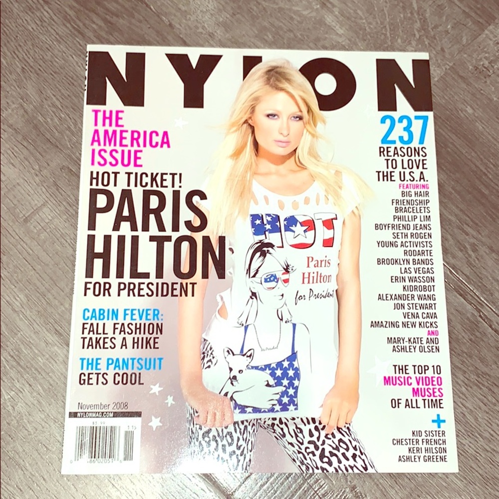 Paris Hilton nylon magazine issue November 2008